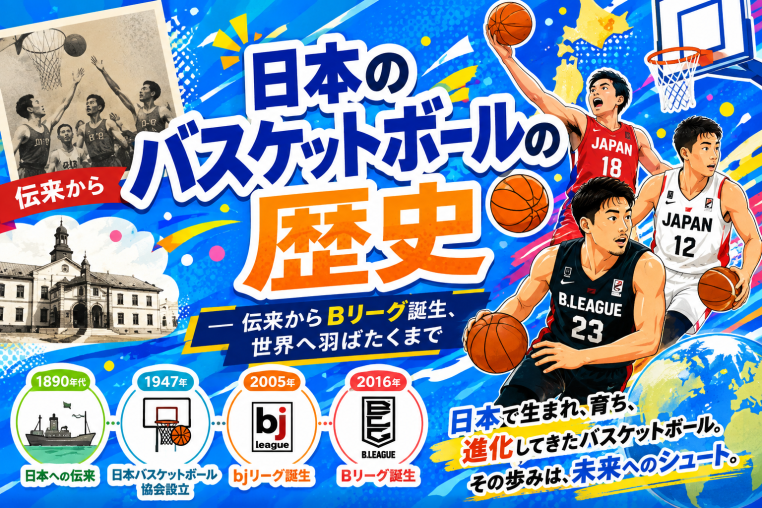 管理人ブログVol.20 日本のバスケットボールの歴史 ― 伝来からBリーグ誕生、世界へ羽ばたくまで
